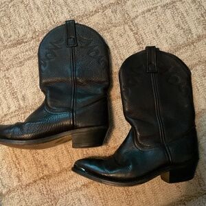 Leather Cowboy Boorie - low calf height